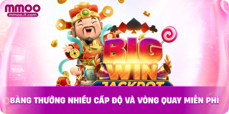 Bảng thưởng nhiều cấp độ và vòng quay miễn phí